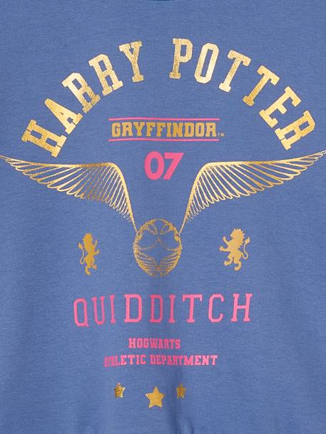 Mädchen Sweatshirt HARRY POTTER mit goldenem Schnatz chambrayblauw - vertbaudet enfant 
