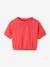 Crop top voor meisjes ecru+koraal+saliegroen - vertbaudet enfant 