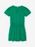 Meisjesjurk met macramé detail groen+rozen - vertbaudet enfant 