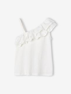 -Asymmetrisch geruit T-shirt voor meisjes