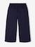 Wijde meisjesbroek met knopen marineblauw+rood - vertbaudet enfant 