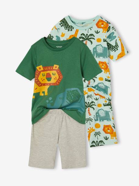 Set van 2 jongenspyjamabroeken savanne petrolblauw - vertbaudet enfant 
