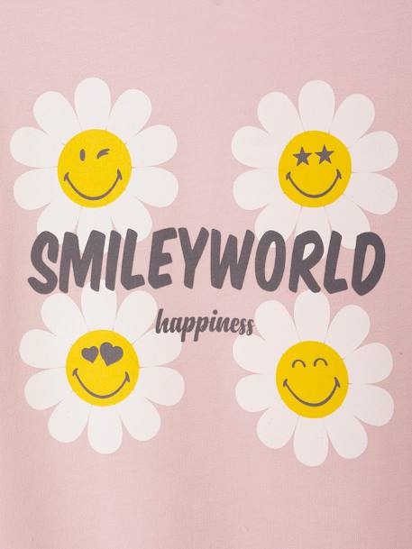 Smiley® World Meisjes Sweat lichtroze - vertbaudet enfant 