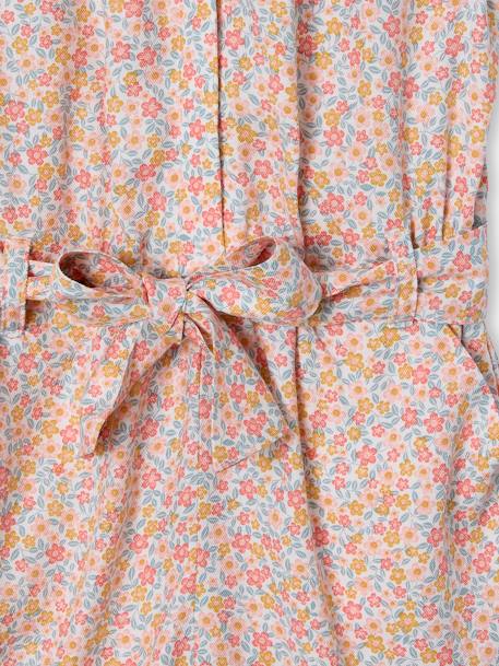 Jumpsuit voor meisjes vanille - vertbaudet enfant 