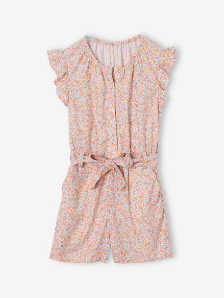 Jumpsuit voor meisjes vanille - vertbaudet enfant 