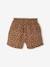 Meisjesshort in 'paperbag'-stijl, van katoengaas beige+felblauw+koraal+saliegroen - vertbaudet enfant 