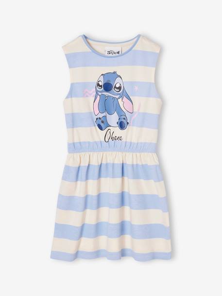 Gestripte Disney® Stitch jurk hemelsblauw - vertbaudet enfant 