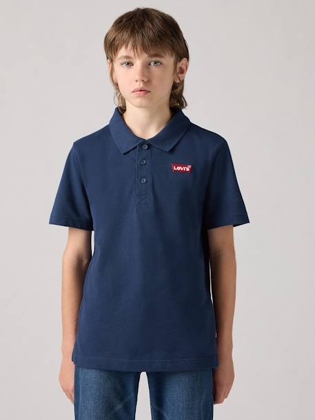 Polo LEVI'S jongen korte mouwen marineblauw+wit - vertbaudet enfant 