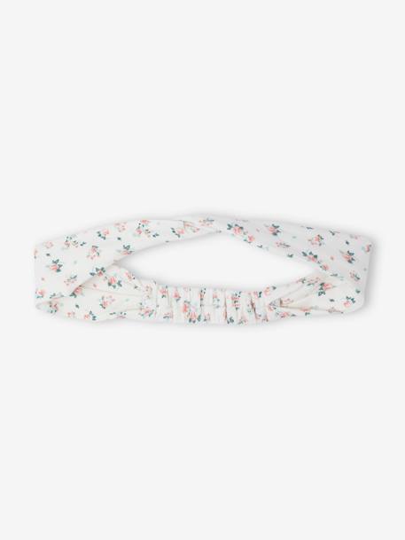 Set pasgeboren baby 3 delen haarband, jurk met motief en legging Nude met print - vertbaudet enfant 