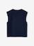 Meisjesshirt met paradijsvogel en schoudermouwen marineblauw - vertbaudet enfant 