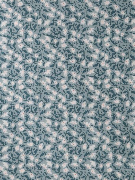 Fleurs-print sjaal voor meisjes ecru+grijsblauw - vertbaudet enfant 