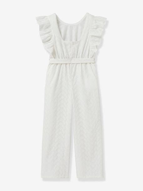 Jumpsuit voor meisjes Suzanne - CYRILLUS ecru - vertbaudet enfant 