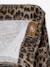 Wijde meisjessweater met luipaardprint JONEN beige - vertbaudet enfant 