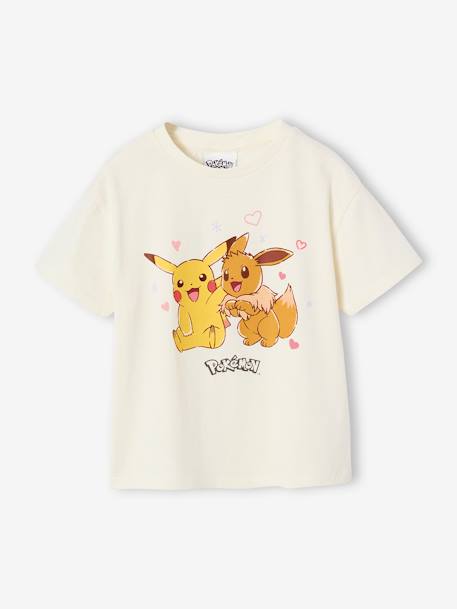 Meisjesshirt Pikachu en Evoli Pokemon® ecru - vertbaudet enfant 