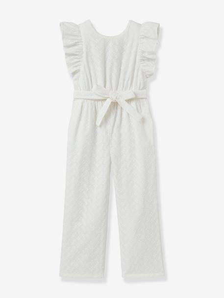 Jumpsuit voor meisjes Suzanne - CYRILLUS ecru - vertbaudet enfant 