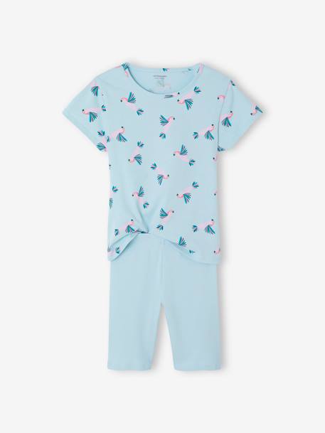 Set van 2 pyjama's voor meisjes turquoiseblauw - vertbaudet enfant 