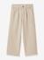 Wijde broek voor meisjes CYRILLUS zandbeige - vertbaudet enfant 