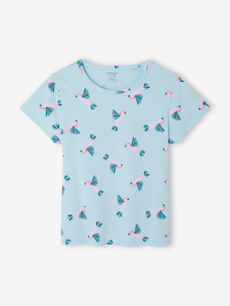 Set van 2 pyjama's voor meisjes turquoiseblauw - vertbaudet enfant 