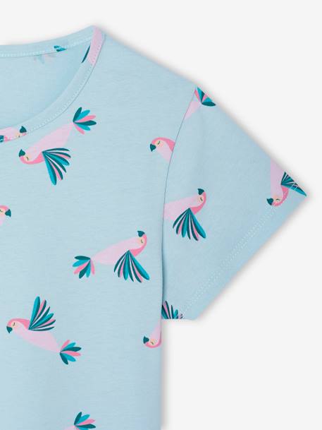 Set van 2 pyjama's voor meisjes turquoiseblauw - vertbaudet enfant 