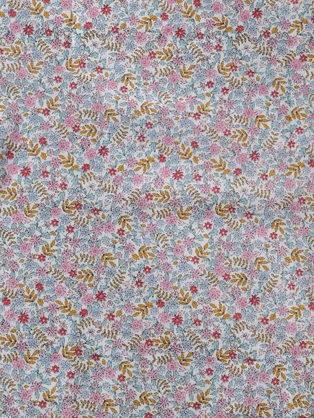 Fleurs-print sjaal voor meisjes ecru+grijsblauw - vertbaudet enfant 