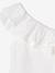 Asymmetrisch geruit T-shirt voor meisjes ecru+koraal+saliegroen - vertbaudet enfant 