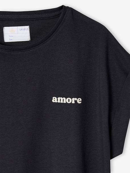 Set van 2 T-shirts met korte mouwen voor meisjes antraciet - vertbaudet enfant 