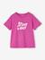 Meisjesset T-shirt + broek met wijde pijpen paars - vertbaudet enfant 