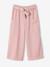 Wijde driekwartsbroek in Tencel® voor meisjes rozen - vertbaudet enfant 