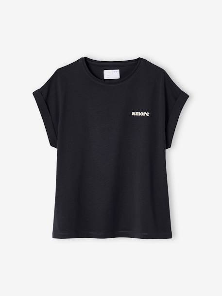 Set van 2 T-shirts met korte mouwen voor meisjes antraciet - vertbaudet enfant 