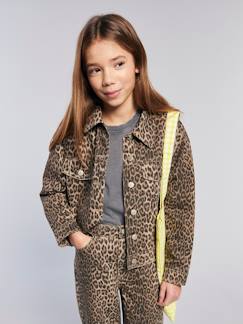 -Oversized luipaardjas JONEN