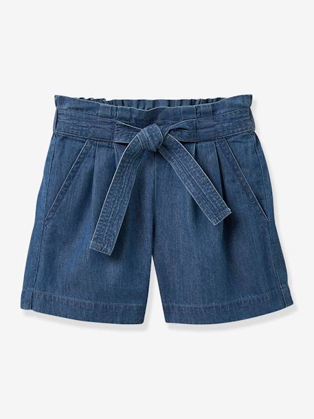 Short en lichte denim CYRILLUS ongewassen denim - vertbaudet enfant 