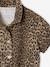Denim short met luipaardprint beige - vertbaudet enfant 