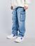 Denim loose battle jongensbroek denimgrijs+gebleekt denim - vertbaudet enfant 
