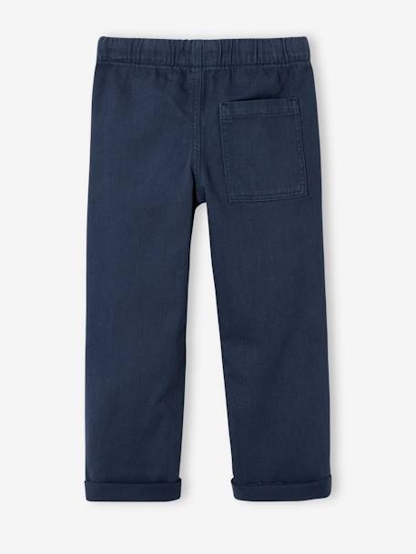 Eenvoudig aan te trekken jongensbroek met rechte pasvorm beige+middenblauw+nachtblauw+saliegroen+terracotta - vertbaudet enfant 