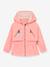 Waterdichte meisjesjas voor het tussenseizoen met fleecevoering MATALGEA MINI A TURE roze (poederkleur)+rozenhout+saliegroen - vertbaudet enfant 