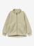 Jas van teddyfleece met rits MATCEDRIC MINI A TURE groen+zandbeige - vertbaudet enfant 