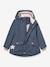Meisjesparka voor het tussenseizoen MATALLURE MINI A TURE donkerblauw+marineblauw+terracottategel - vertbaudet enfant 
