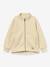 Jas van teddyfleece met rits MATCEDRIC MINI A TURE groen+zandbeige - vertbaudet enfant 