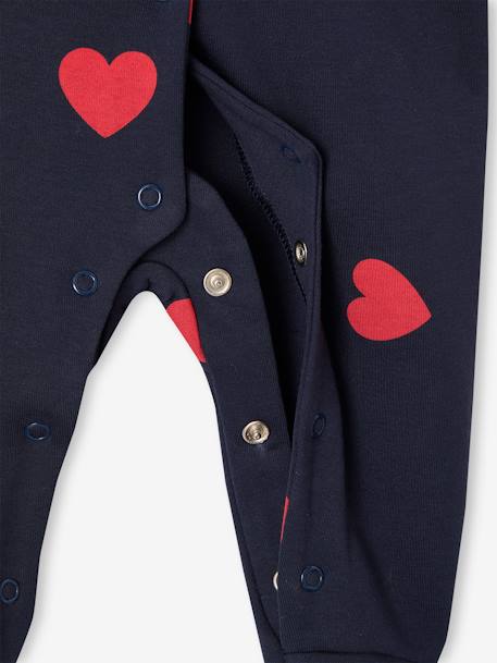 Fluwelen slaapzak 'Mon coeur' ENVIE DE FRAISE marineblauw - vertbaudet enfant 