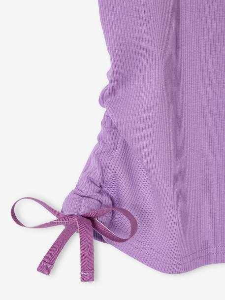 Set van 2 meisjesshirts met trekkoord JONEN paars - vertbaudet enfant 