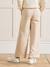 Wijde broek voor meisjes CYRILLUS zandbeige - vertbaudet enfant 