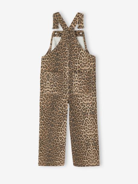 Meisjestuinbroek met print beige - vertbaudet enfant 