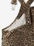 Meisjestuinbroek met print beige - vertbaudet enfant 