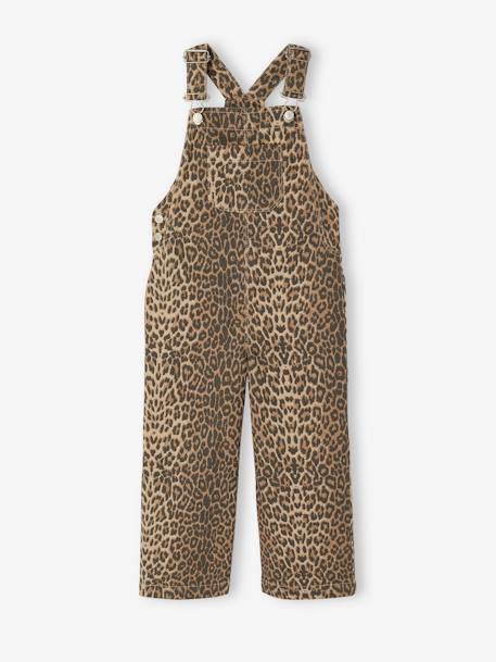 Meisjestuinbroek met print beige - vertbaudet enfant 