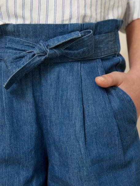 Short en lichte denim CYRILLUS ongewassen denim - vertbaudet enfant 