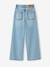 Meisjesjeans met destroyed effect JONEN lichtblauw+middenblauw - vertbaudet enfant 