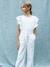 Jumpsuit voor meisjes Suzanne - CYRILLUS ecru - vertbaudet enfant 