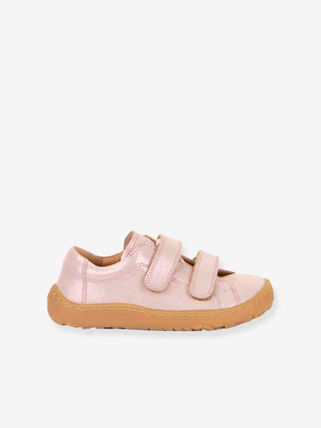 Barefootschoenen met klittenband voor meisjes BAREFOOT BASE FRODDO koraal+marineblauw+rozen - vertbaudet enfant 
