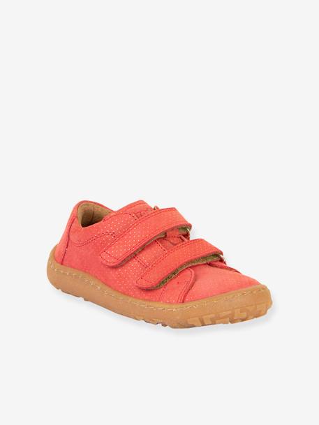 Barefootschoenen met klittenband voor meisjes BAREFOOT BASE FRODDO koraal+marineblauw+rozen - vertbaudet enfant 