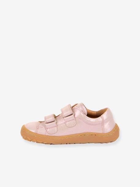 Barefootschoenen met klittenband voor meisjes BAREFOOT BASE FRODDO koraal+marineblauw+rozen - vertbaudet enfant 